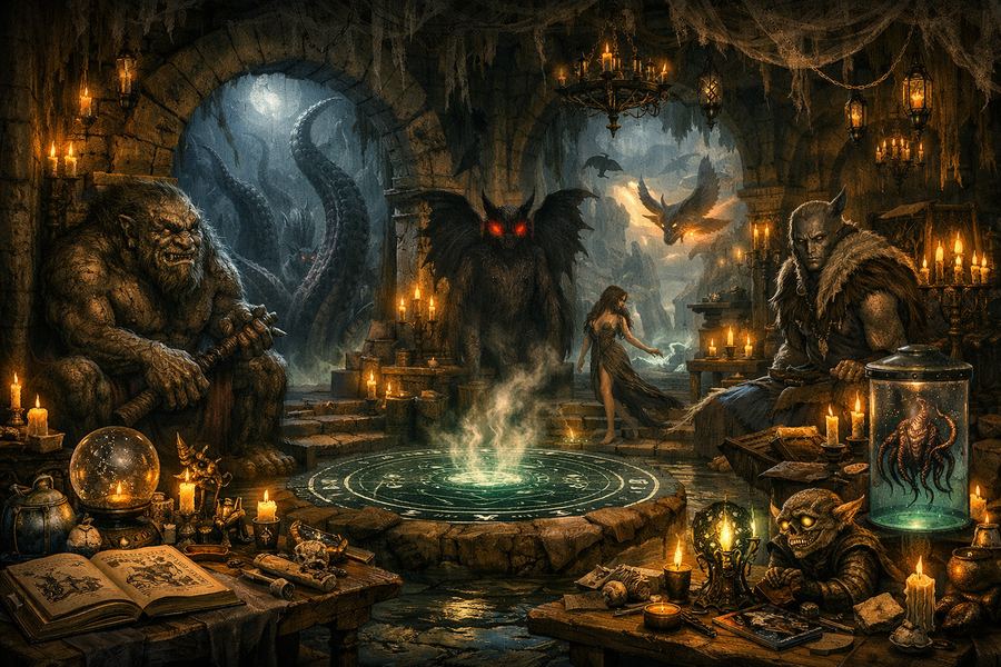 The Monstrous and the Unknown common room
